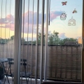 Mata maskująca na balkon 100 x 500 cm osłona balkonowa mata siatka cieniująca brązowa