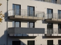 Mata maskująca na balkon 100 x 500 cm osłona balkonowa mata siatka cieniująca szara