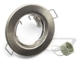 Oprawa oprawka halogenowa sufitowa srebrna metalowa GU10 6 W LED CW B-Line