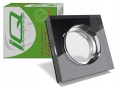 Oprawa oprawka halogenowa sufitowa szklana czarna GU10 gruba 20 mm B-Line