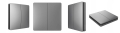 Bezbateryjny bezprzewodowy podwójny włącznik światła Linbell Linptech grey K9W2 + 2R2