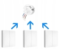 Bezbateryjny bezprzewodowy podwójny włącznik światła Linbell Linptech white K9W2 + 2R2