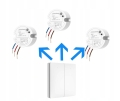 Bezbateryjny bezprzewodowy podwójny włącznik światła Linbell Linptech white K9W2 + 2R2