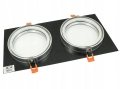 Oprawa oprawka halogenowa sufitowa AR111 ES111 podwójna regulowana 2x LED B-Line