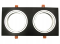 Oprawa oprawka halogenowa sufitowa AR111 ES111 podwójna regulowana 2x LED B-Line