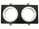 Oprawa oprawka halogenowa sufitowa AR111 ES111 podwójna regulowana 2x LED B-Line