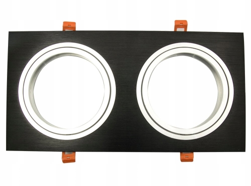 Oprawa oprawka halogenowa sufitowa AR111 ES111 podwójna regulowana 2x LED B-Line
