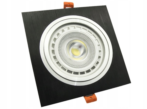 Oprawa oprawka halogenowa sufitowa regulowana AR111 czarna żarówka 12 W LED B-Line