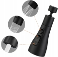 Przedłużka aerator relator adapter końcówka kranu kuchennego do baterii 3 funkcje czarna