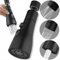 Przedłużka aerator relator adapter końcówka kranu kuchennego do baterii 3 funkcje czarna