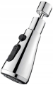 Przedłużka aerator relator adapter końcówka kranu kuchennego do baterii 3 funkcje srebrna