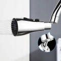 Przedłużka aerator relator adapter końcówka kranu kuchennego do baterii 3 funkcje srebrna