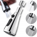 Przedłużka aerator relator adapter końcówka kranu kuchennego do baterii 3 funkcje srebrna