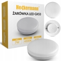 Lampa sufitowa Spot LED light 4-punktowa 4x GX53 biała + żarówki