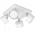 Lampa sufitowa Spot LED light 4-punktowa 4x GX53 biała + żarówki