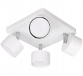 Lampa sufitowa Spot LED light 4-punktowa 4x GX53 biała + żarówki