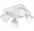 Lampa sufitowa Spot LED light 4-punktowa 4x GX53 biała + żarówki