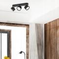 Lampa sufitowa Spot LED 3-punktowa GX53 czarna + 3x żarówka