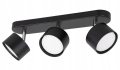 Lampa sufitowa Spot LED 3-punktowa GX53 czarna + 3x żarówka