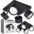 Lampa sufitowa Spot LED light 4-punktowa 4x GX53 czarna