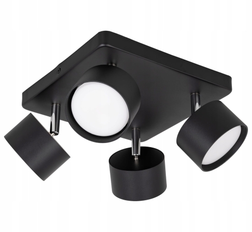 Lampa sufitowa Spot LED light 4-punktowa 4x GX53 czarna