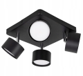 Lampa sufitowa Spot LED light 4-punktowa 4x GX53 czarna