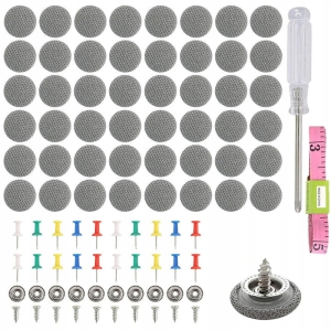 Samochodowy zestaw naprawczy do naprawy podsufitki samochodowej szary 100 szt.