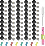 Samochodowy zestaw naprawczy do naprawy podsufitki samochodowej czarny 100 szt.
