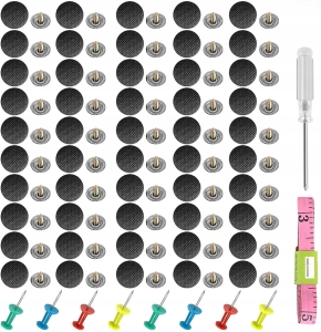 Samochodowy zestaw naprawczy do naprawy podsufitki samochodowej czarny 100 szt.