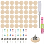 Samochodowy zestaw naprawczy do naprawy podsufitki samochodowej beżowy 100 szt.