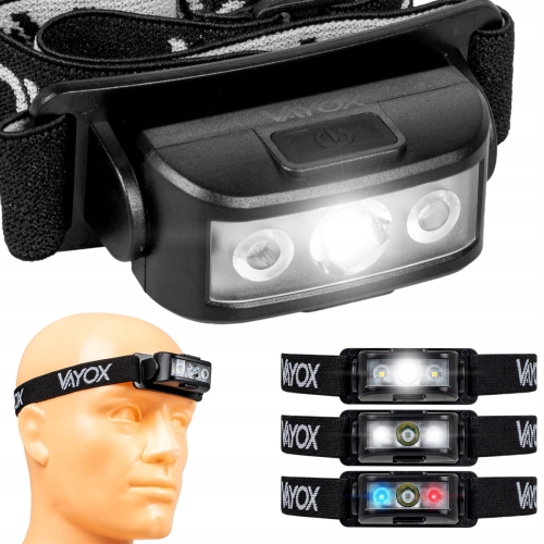 Latarka czołowa ratownicza czołówka akumulatorowa LED lampka taktyczna policyjna