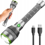 Latarka taktyczna akumulatorowa wodoodporna Seria Vayox Pro Long LED zoom USB-C IPX7 1000 lm