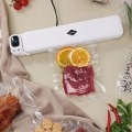 Zgrzewarka próżniowa do pakowania żywności jedzenia pakowarka wielofunkcyjna 120 W 60 kPa biała