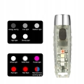 Mini latarka taktyczna LED 400 lm mocna 11 trybów USB-C 350 mAh dioda UV