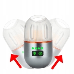 Mini latarka lampka LED turystyczna kempingowa ręczna mocna 5 W 300 lm USB-C 400 mAh 9 trybów magnes