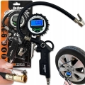Pistolet do pompowania kół z manometrem cyfrowym LCD wężyk 36 cm 15 bar