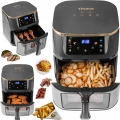 Frytkownica beztłuszczowa Air Fryer 8 l 1600 W menu PL frytownica Inox Linbox