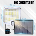 Mocna lampa solarna ogrodowa uliczna LED czujnik zmierzchu ruchu halogen 300 W 153 LED