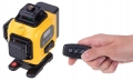 Poziomica laserowa 360° laser krzyżowy 4D Linbox Eco zestaw walizka