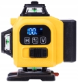 Poziomica laserowa 360° laser krzyżowy 4D Linbox Eco zestaw walizka