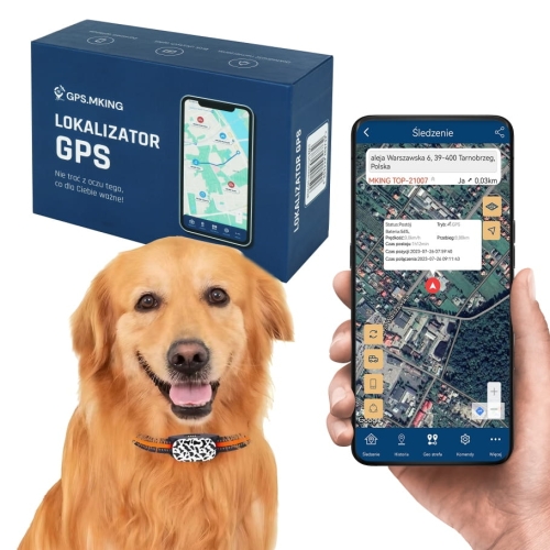 Lokalizator obroża GPS psa kota nasłuch śledzenie aplikacja bez abonamentu