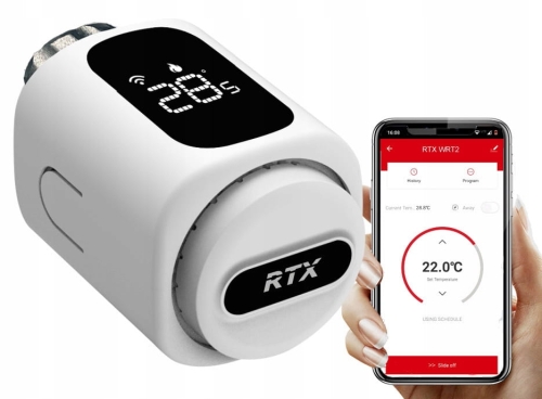 Głowica termostatyczna termostat do kaloryfera grzejnika cicha WiFi Tuya