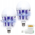 Żarówka owadobójcza UV na komary muchy owady lampa owadobójcza 15 W 2 szt.