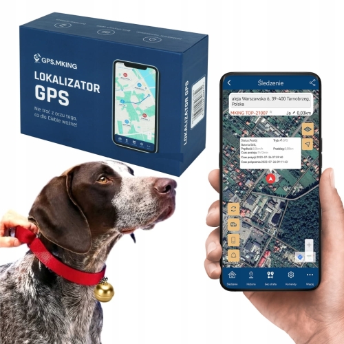 Lokalizator brelok złoty GPS psa kota nasłuch śledzenie aplikacja bez abonamentu