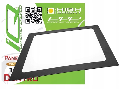 Panel plafon lampa LED podtynkowy sufitowy kwadrat czarny 18 W CCD Dentro B-Line