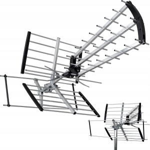Antena kierunkowa DVB-T2 do TV naziemnej MUX8 filtr LTE HD 4K UHF VHF 120 km Vayox 2000