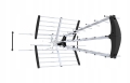 Antena kierunkowa DVB-T2 do TV naziemnej MUX8 filtr LTE HD 4K UHF VHF 120 km aktywna na 3 TV Vayox 2000