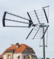 Antena kierunkowa DVB-T2 do TV naziemnej MUX8 filtr LTE HD 4K UHF VHF 120 km aktywna na 3 TV Vayox 2000