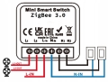 Mini podwójny przekaźnik gniazdko włącznik 3500 W 10 A ZigBee Tuya Home Assistant