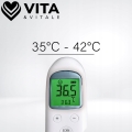 Termometr medyczny lekarski bezdotykowy na podczerwień alarm gorączki